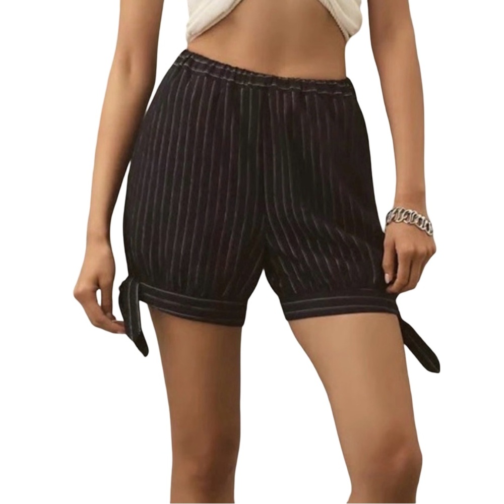 NWT Anthropologie Maeve Striped Side Ties Bloomer Shorts